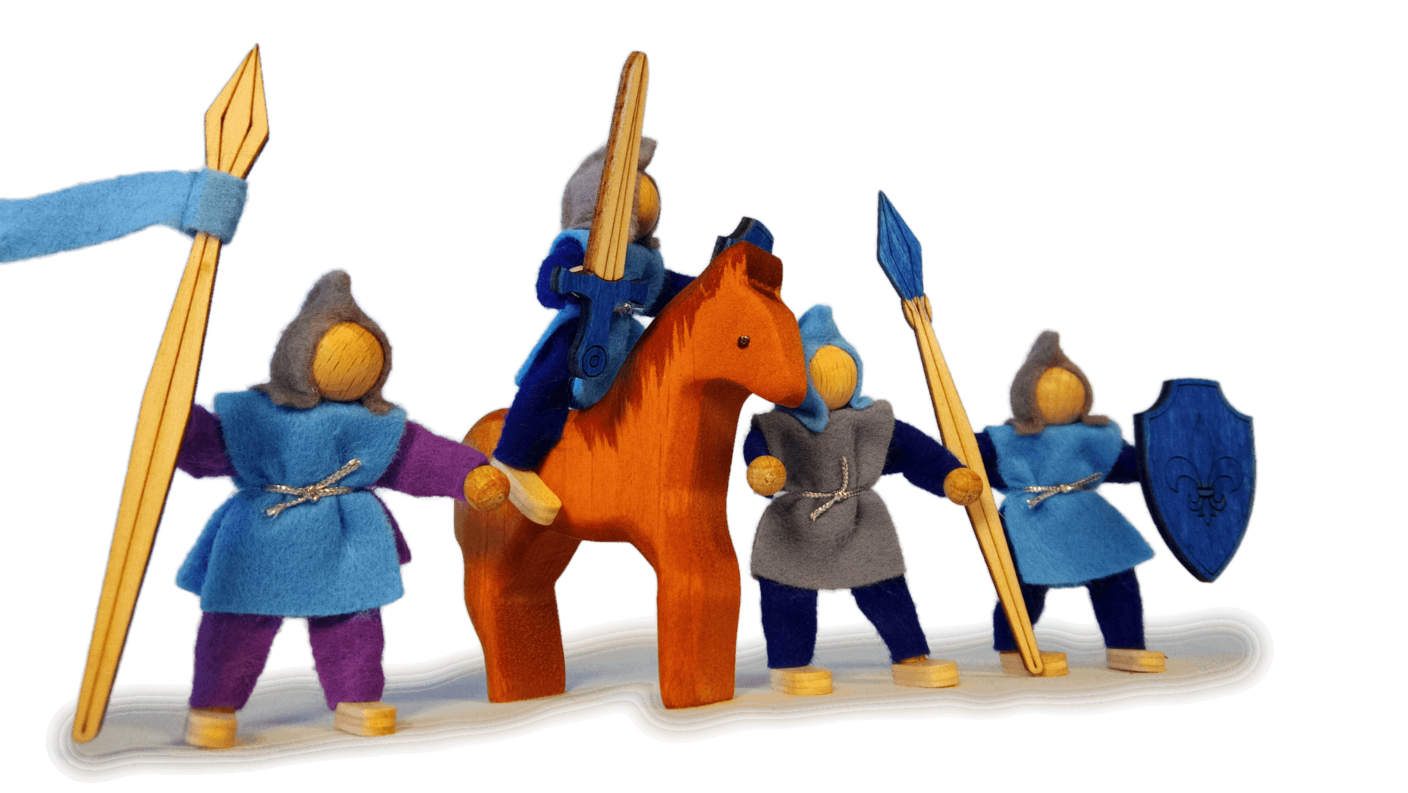 Knight Set - 5 Pieces with Horse - Alwero